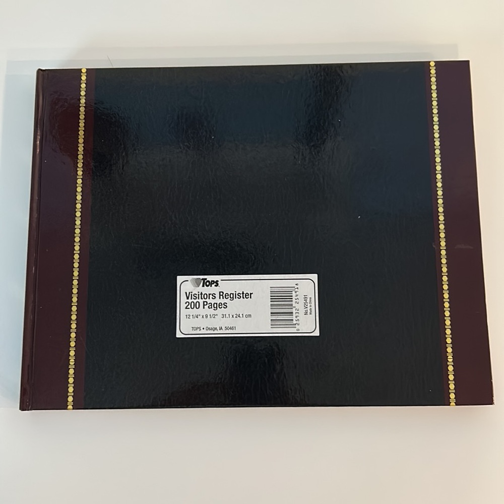 TOPS Visitors Register Book - 200 Pages